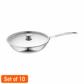 Heavy Weight Hammered Frypan - Platinum